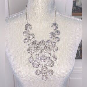 SILVER EGYPTIAN STYLE BIB NECKLACE #248